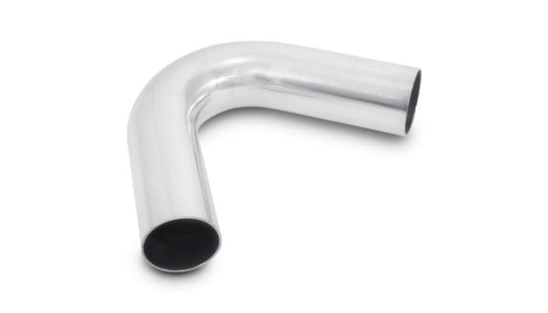 Vibrant 3.5in O.D. Universal Aluminum Tubing (120 degree Bend) - Polished
