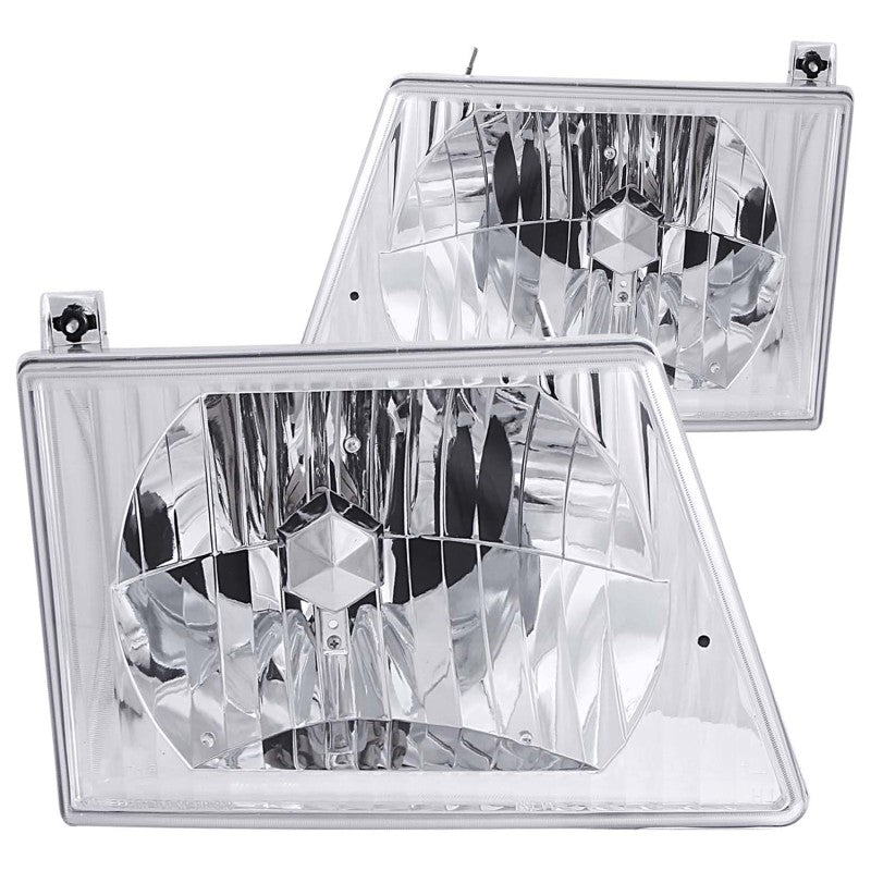 ANZO 1992-2002 Ford E-150 Econoline Crystal Headlights