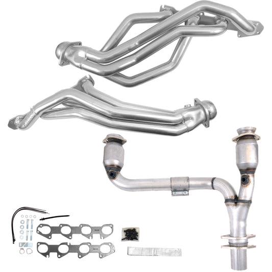 BBK Performance 19503 Long Tube Headers with Catted Y-Pipe for 2009-2024 Dodge Ram 1500 5.7L Hemi