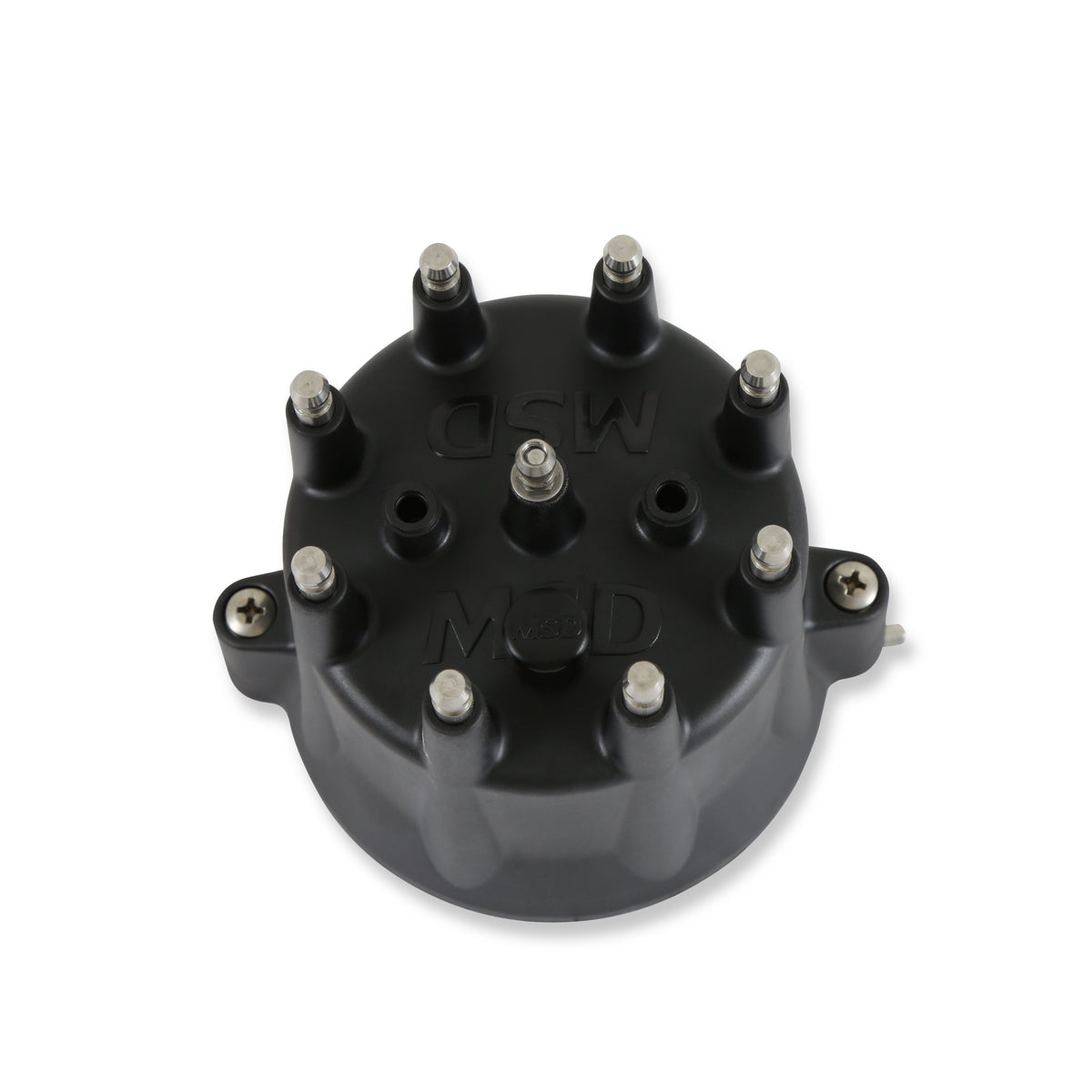 MSD 84333 Distributor Cap - V8 - HEI Terminals - Black - Spark Plug Wire Retainer