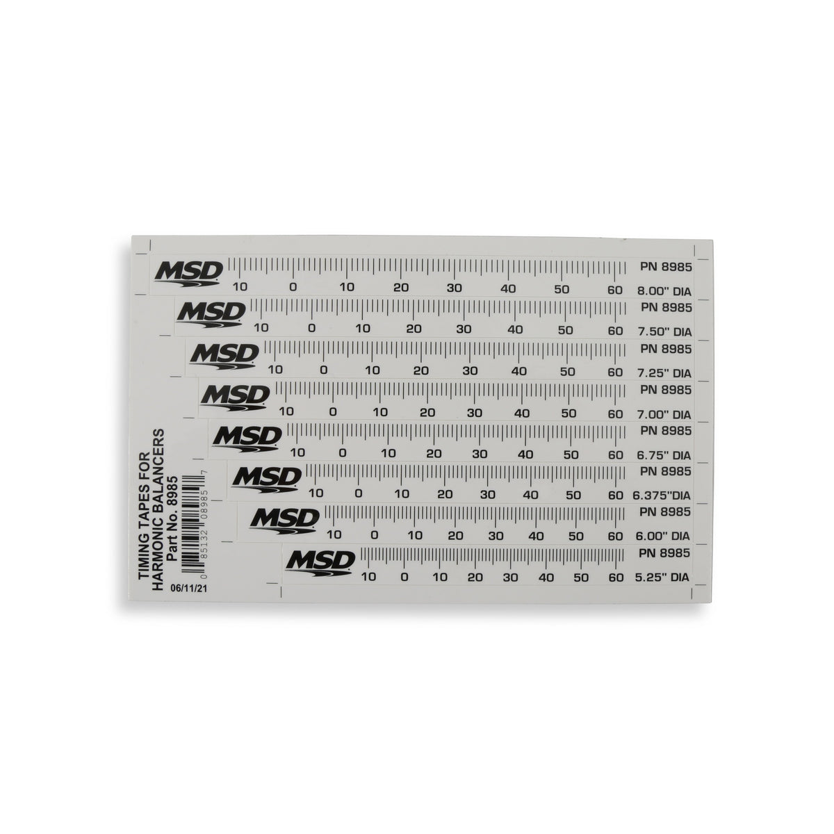 MSD 8985 Timing Tape - Harmonic Balancer - 5.25" to 8.00"