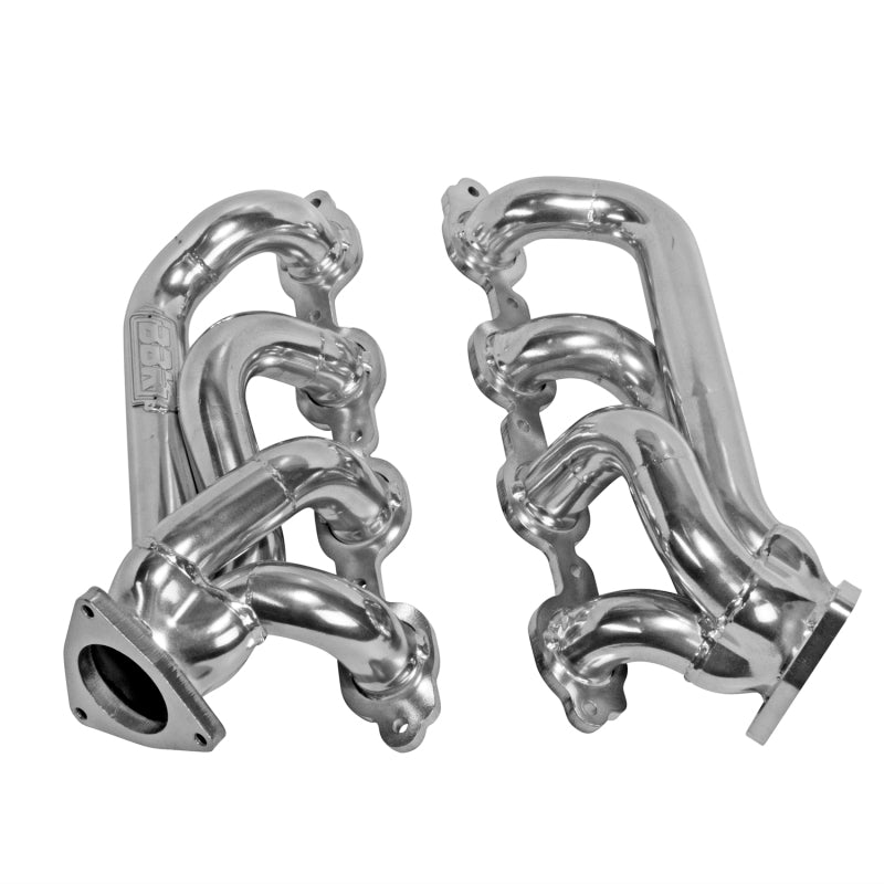 BBK Performance 40470 Shorty Headers 1-3/4 Silver Ceramic for 2014-2018 Chevrolet Silverado 1500 / GMC Sierra 1500 (5.3L / 6.2L)