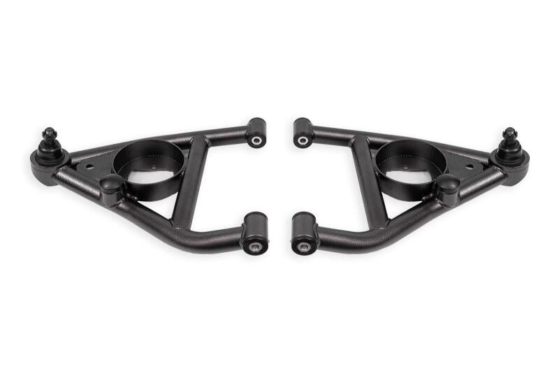 BMR 68-74 Chevrolet Nova with Bump Stops Lower A-Arms with STD. Ball Joint (Delrin) - Black Hammertone