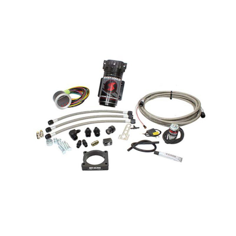 Snow Performance SNO-2133-BRD-T for 11-17 F-150 Stage 2 Boost Cooler Water Inj. Kit (SS Braided Line/4AN Fittings) w/o Tank