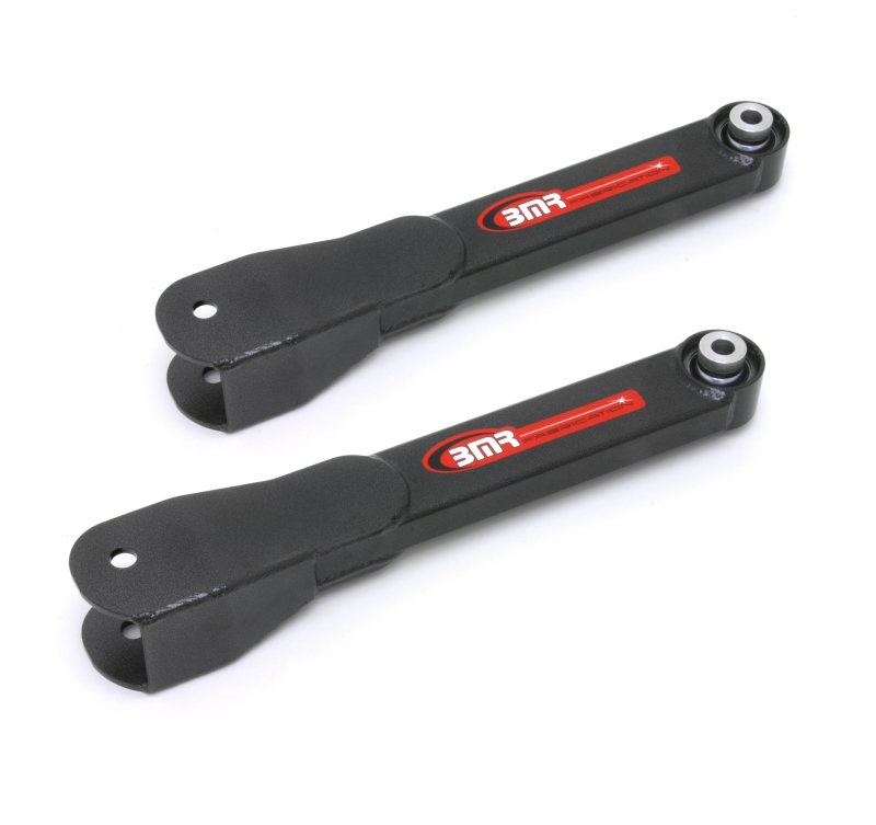 BMR 2010-2015 5th Gen Camaro Rear Non-Adj. Trailing Arms with Spherical Bearings - Black Hammertone
