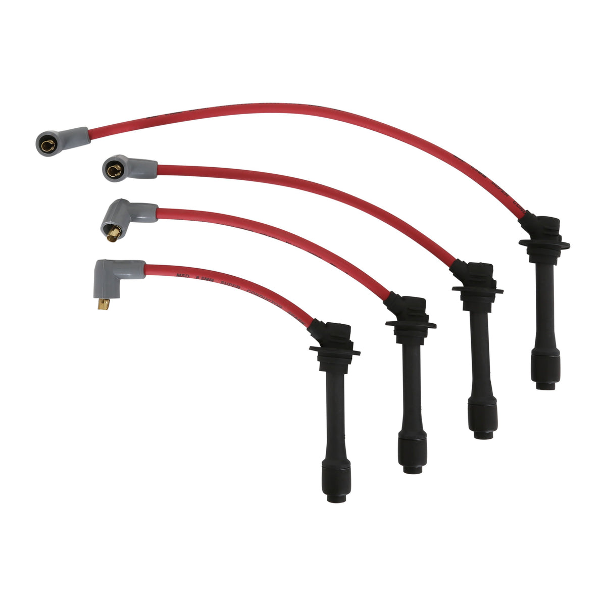 MSD 32599 Wire Set, SC Red, '90-'00 for Mazda Miata, 1.6L/1.8L 4 Cyl.