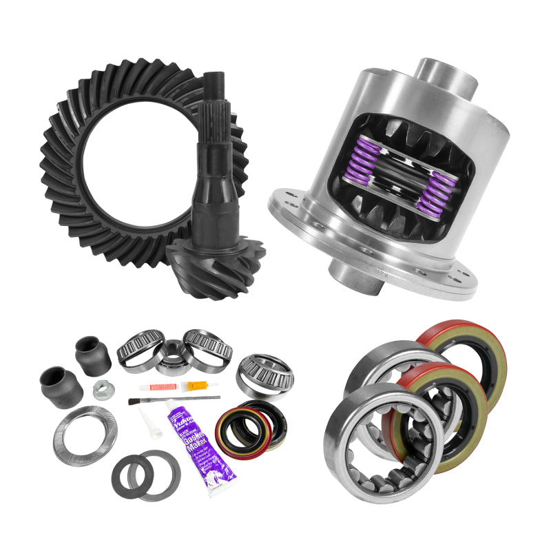 Yukon Gear & Axle YGK2091 9.75in for Ford 3.55 Rear Ring & Pinion Install Kit 34 Spline Positraction Axle Bearings