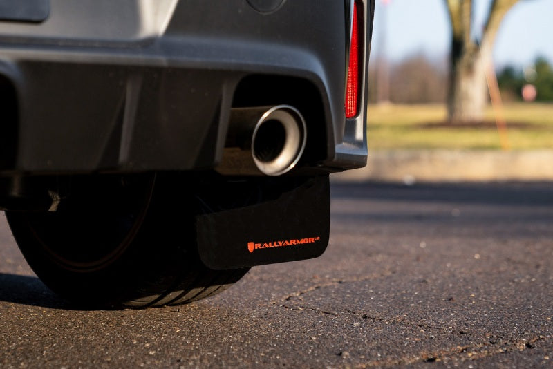 Rally Armor UR Mud Flaps - 2023-2026 Toyota GR Corolla - Black/White Logo - #MF89-UR-BLK-WH