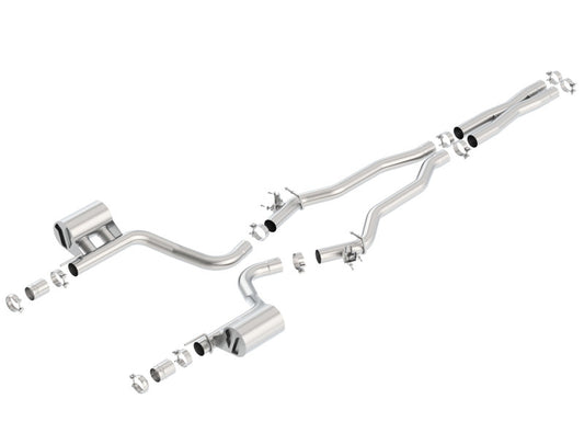 Borla 140648 15-16 Dodge Challenger Hellcat 6.2L V8 ATAK w/ Valve Simulator CB Exhaust Factory Valance - #140648