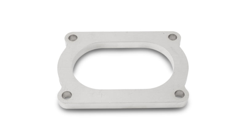 Vibrant T304 SS 4 Bolt Flange for 3.5in O.D. Oval tubing