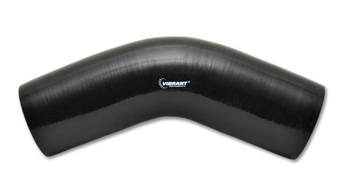 Vibrant 4 Ply Reinforced Silicone Elbow Connector - 1.5in I.D. - 45 deg. Elbow