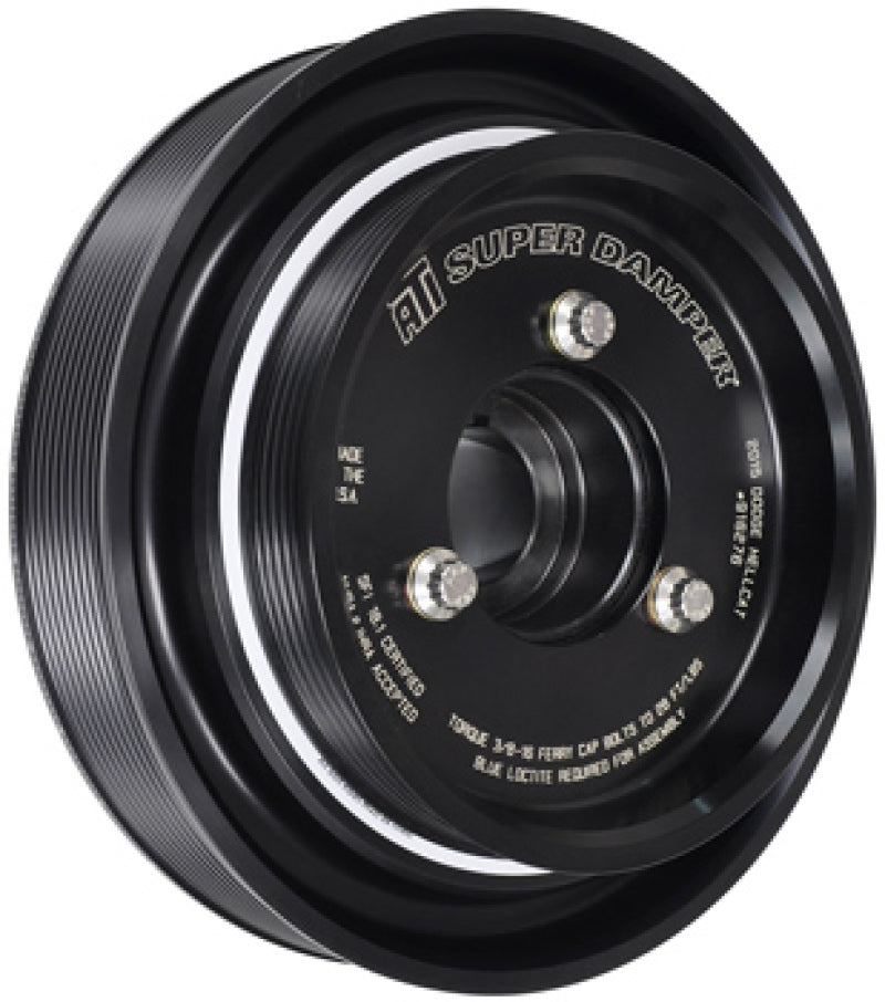 ATI Performance Products 918454 Super Damper Harmonic Balancer 7.074 in Aluminum 6 Groove 15% Underdrive for 2009-2020 Dodge / Ram 1500 / 2500 / 3500 Trucks (5.7L / 6.4L Hemi VVT)