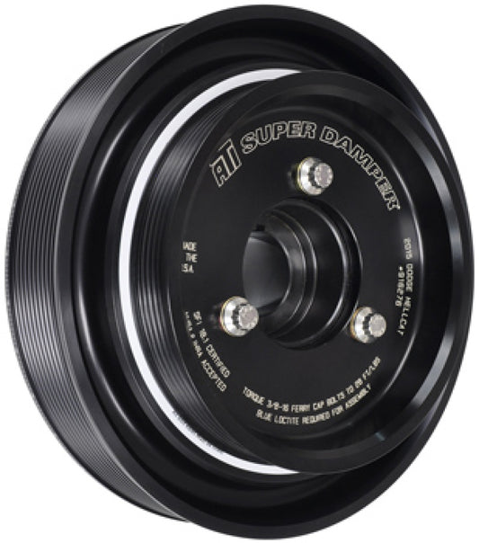 ATI Performance Products 918459 Super Damper Harmonic Balancer 6.78 in Aluminum 6 Groove 6% Overdrive for 2011-2020 Chrysler 300, Dodge Challenger / Charger / Durango, Jeep Grand Cherokee (5.7L / 6.4L Hemi VVT)