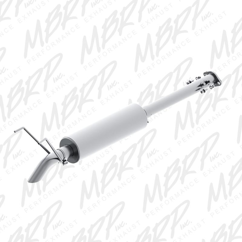 MBRP S5332409 2.5" Cat-Back Exhaust System - 2001-2004 Toyota Tacoma 3.4L | Turn Down, T409 Stainless