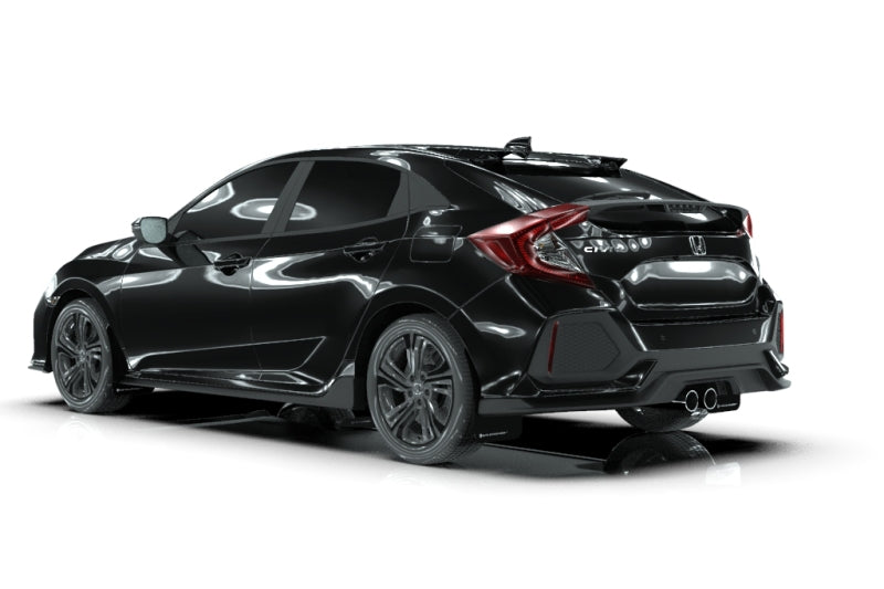 Rally Armor UR Mud Flaps - 2017-2021 Honda Civic - Black/White Logo - #MF51-UR-BLK/WH