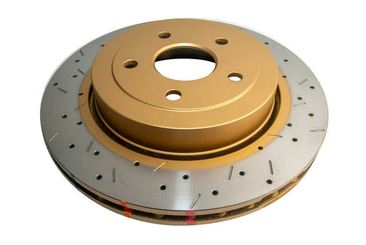 DBA 06-10 Jeep Grand Cherokee SRT-8 360mm Dia Rear Drilled & Slotted T3 4000 Series Rotor
