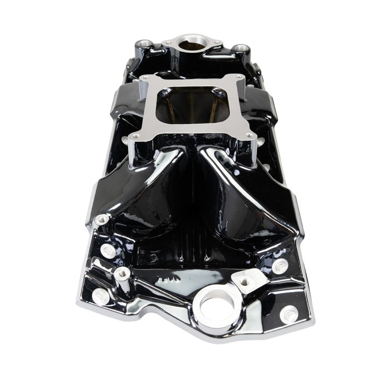 Edelbrock 2975-BP Chevrolet Small Block Victor Jr. 23 Degree Black Plasma Intake Manifold