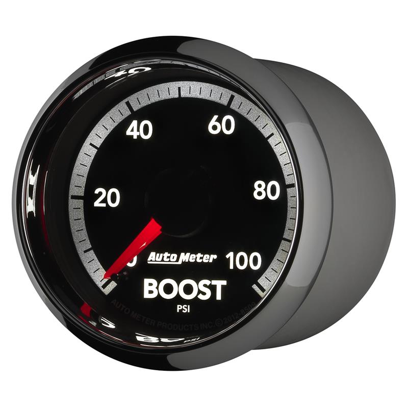 AutoMeter 8509 Factory Match 52.4mm Mechanical 0-100 PSI Boost Gauge for Gen 4 Dodge
