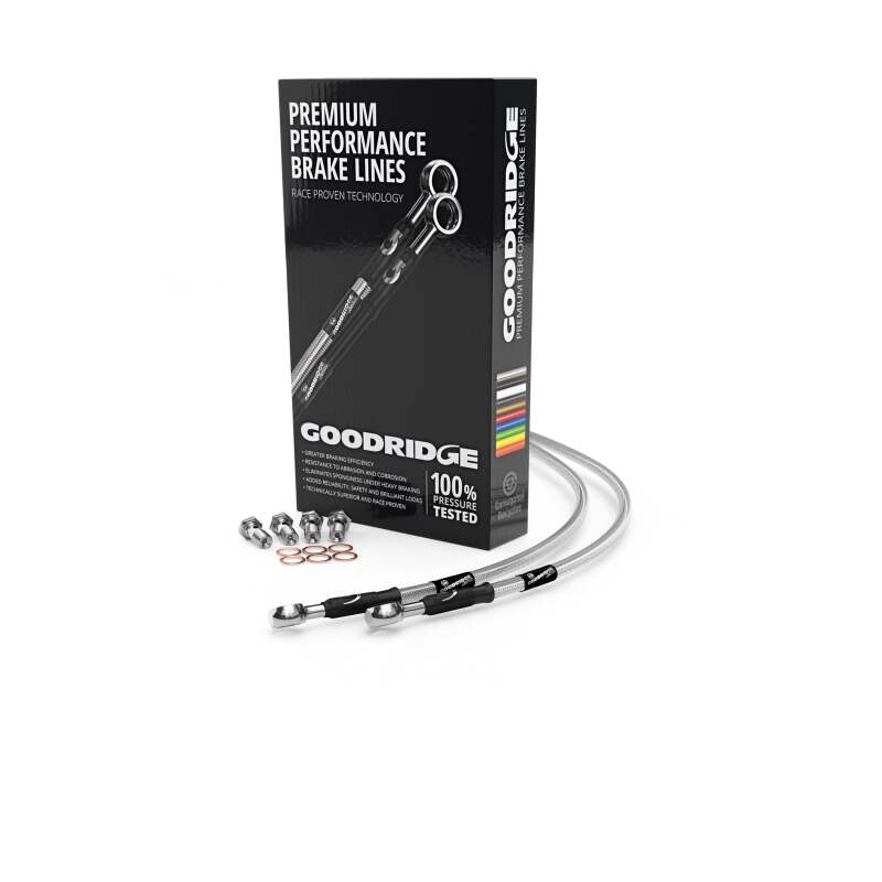 Goodridge 16-17 Polaris Sportsman 1000HL Stainless Steel Brake Line Kit 66010