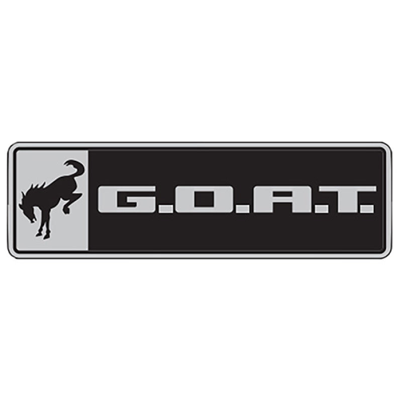 Ford Racing for Bronco/Bronco Sport G.O.A.T Badge - Black/Chrome