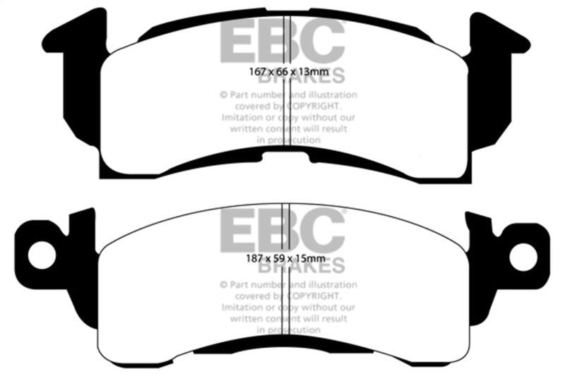 EBC 73-74 Buick Apollo 4.1 Redstuff Front Brake Pads DP31145C