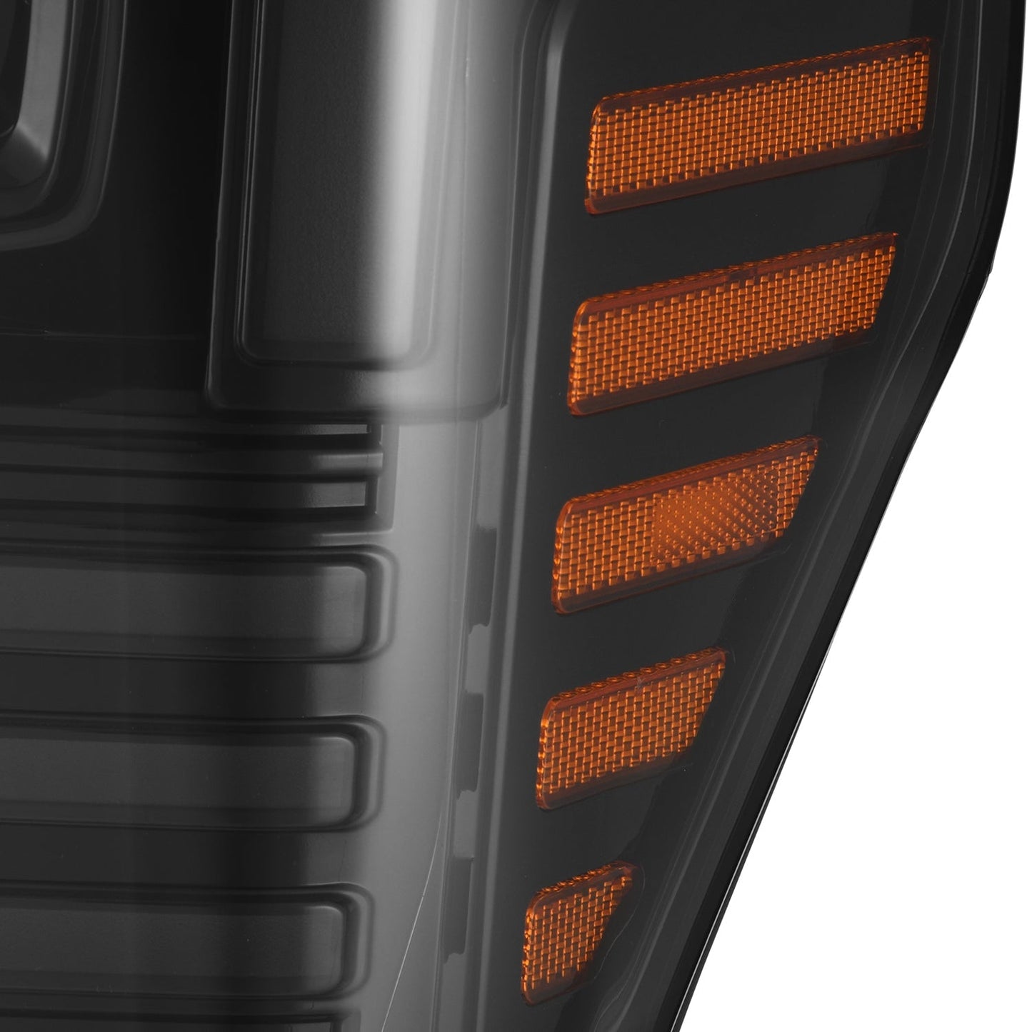 AlphaRex 880343 20-22 Ford F-250/350/450 SD LUXX-Series LED Projector Headlights Alpha-Black w/Activation Light Sequential Signal & Switchback DRL