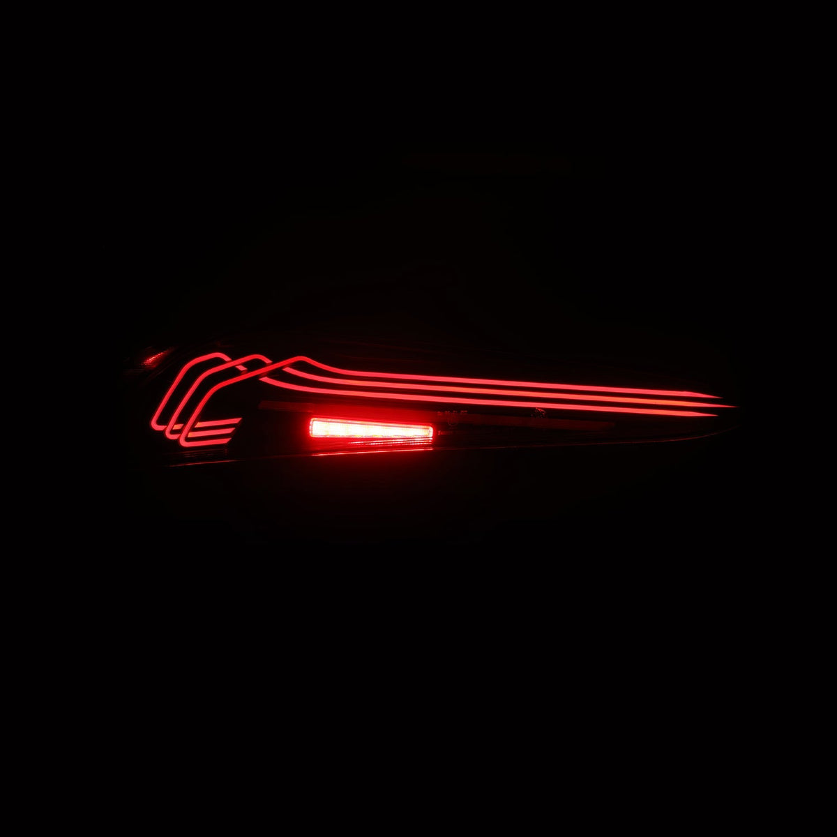 AlphaRex 609010 20-24 Toyota Supra LUXX-Series Laser Style LED Tail Lights Black