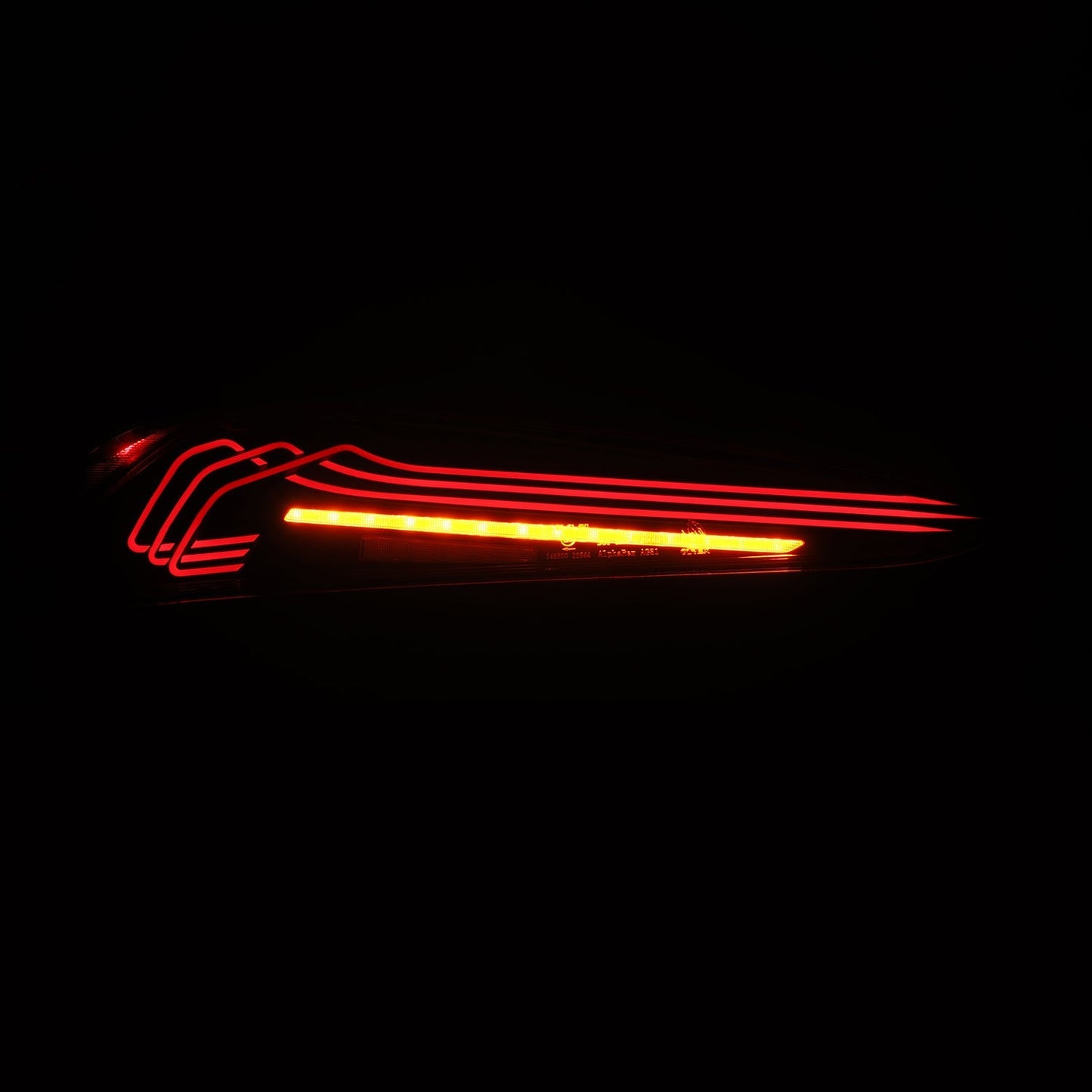 AlphaRex 609030 20-24 Toyota Supra LUXX-Series Laser Style LED Tail Lights Black-Red