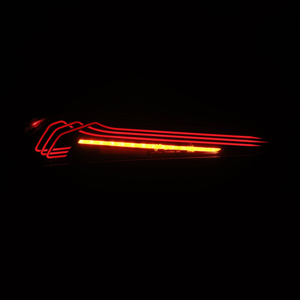 AlphaRex 609030 20-24 Toyota Supra LUXX-Series Laser Style LED Tail Lights Black-Red