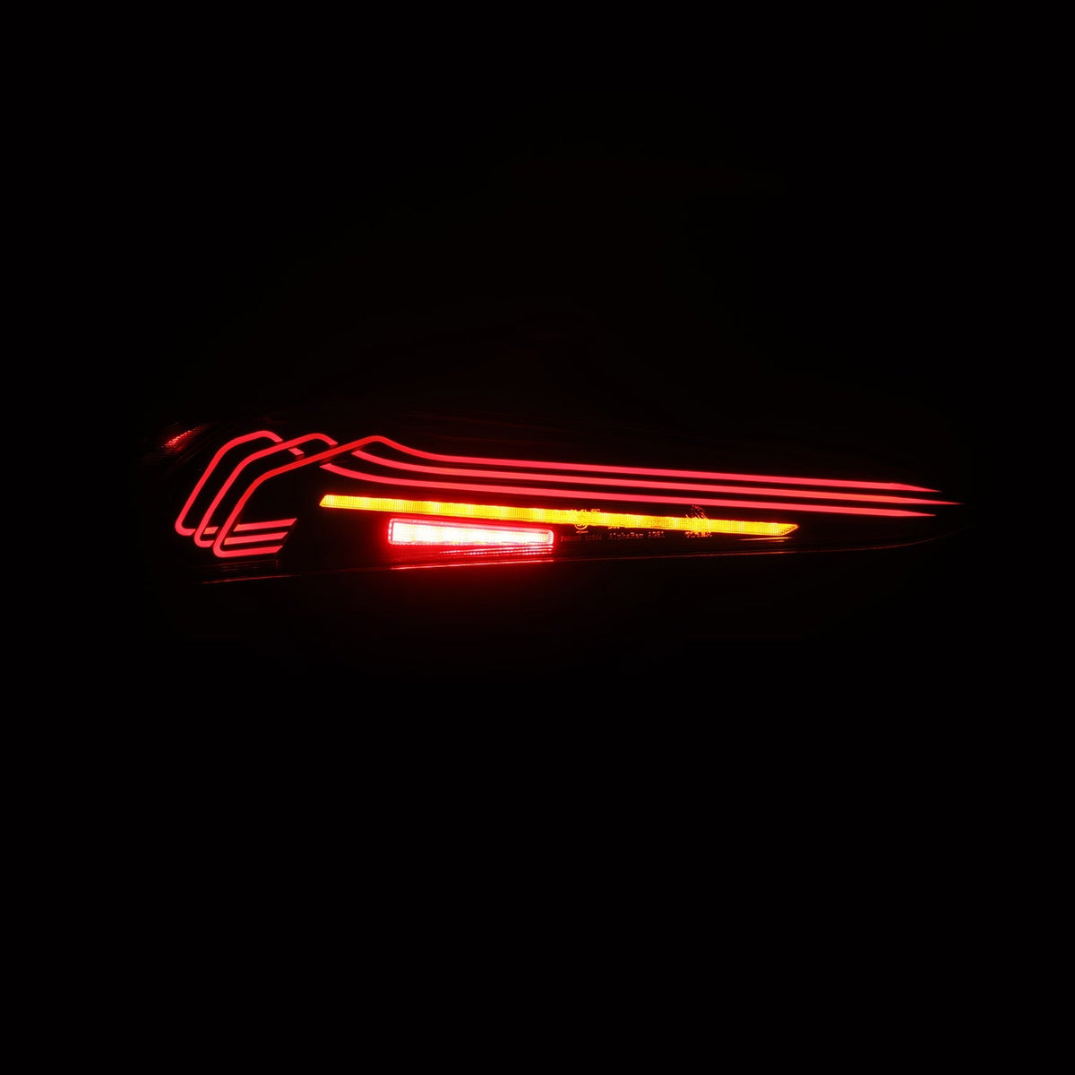 AlphaRex 609030 20-24 Toyota Supra LUXX-Series Laser Style LED Tail Lights Black-Red