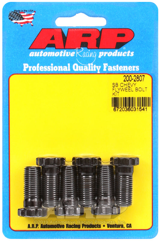 ARP 200-2807 for 87+ Chevrolet Small Block Rear Seal Flywheel Bolt Kit-6 Pieces