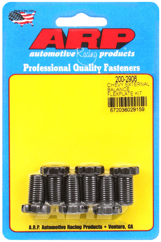 ARP 200-2906 for Chevy 90 Deg V6/265-454 V8 1-Piece Rr Seal Flexplate Bolt Kit