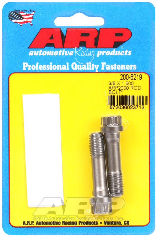 ARP 200-6219 3/8in x 1.6 ARP2000 Rod Bolt Kit