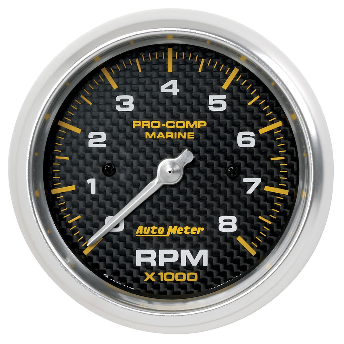 AutoMeter 200779-40 Marine Carbon Fiber 3-3/8in 8K RPM In-Dash Tachometer
