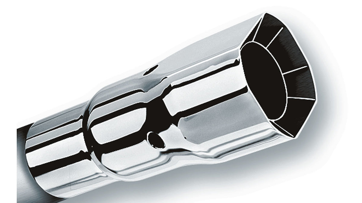 Borla 20112 Polished Exhaust Tip Single Square Intercooled (2.25 in Inlet, 2.5 x 2.75 in Outlet)