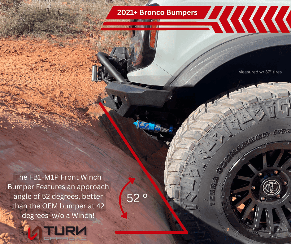 Turn Offroad FB1-M1P for 2021+ Ford Bronco Front Bumper Package