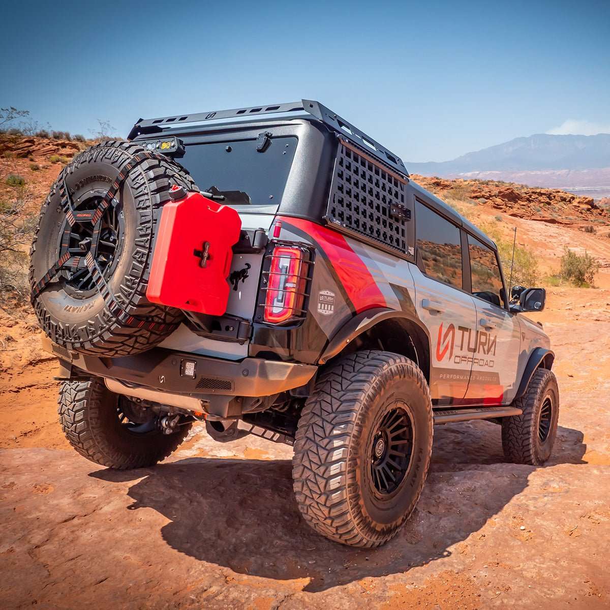 Turn Offroad TC3-M1 for 2021+ Ford Bronco HD Tire Carrier Tailgate Reinforcement