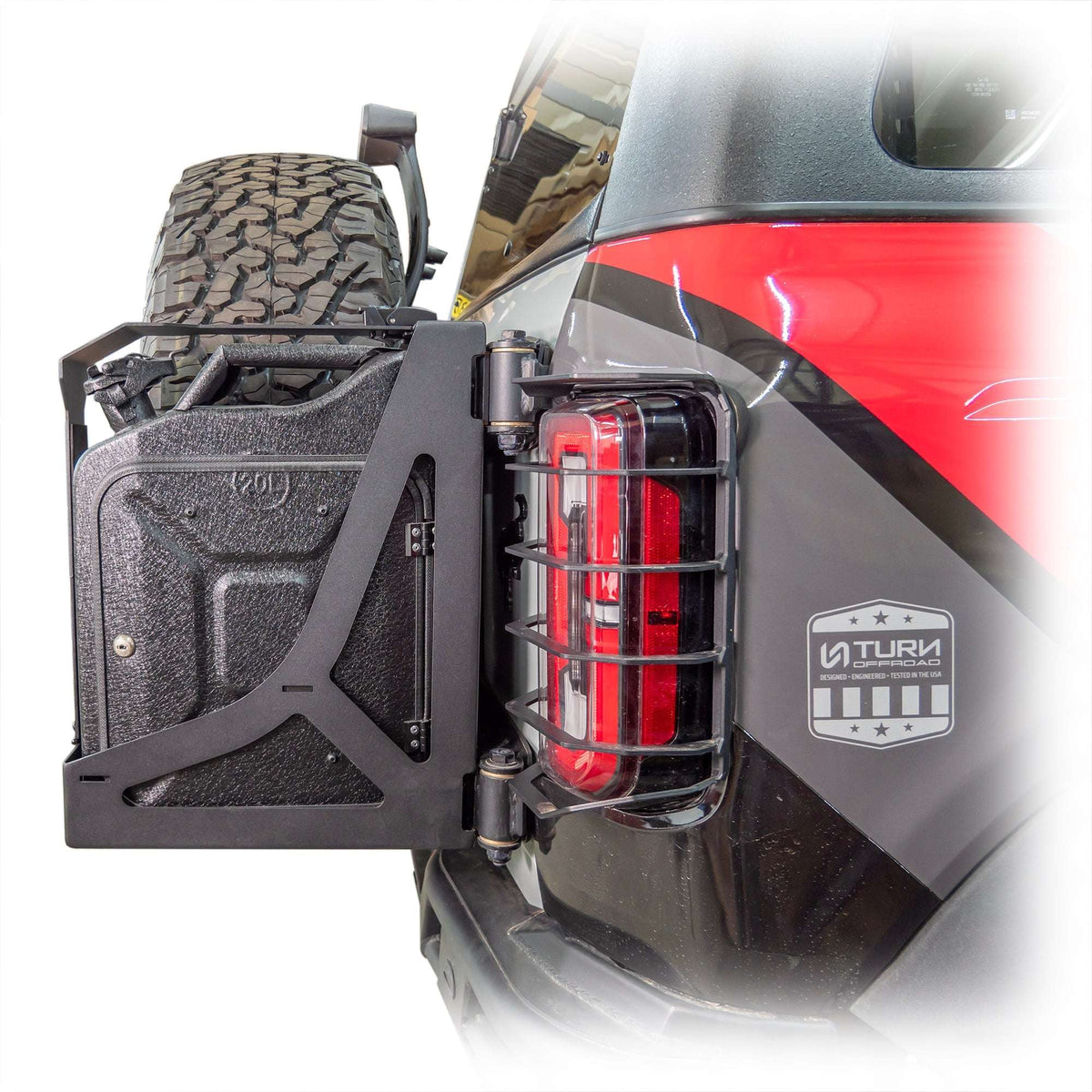 Turn Offroad EA8-M1 for 2021+ Ford Bronco Tailgate Jerry Can Mount