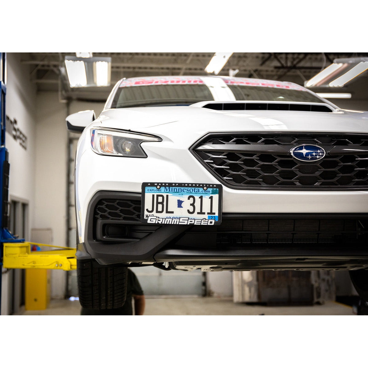 GrimmSpeed GRM094029 for 10+ Subaru Legacy/Outback / 13+ Subaru BRZ/13+ Scion FR-S License Plate Relocation Kit