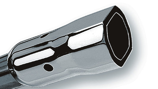 Borla 20252 Phantom Exhaust Tip Square Angle-Cut (2.25 in Inlet, 3.38 x 3.0 in Outlet, 6.5 in Long)