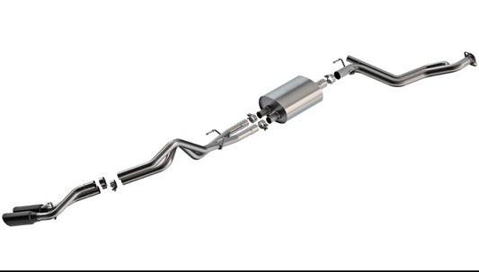 Borla 141006BC 2024+ Toyota Tacoma (Coil Springs Only) S Type Catback System - Black Chrome Tip - #141006BC