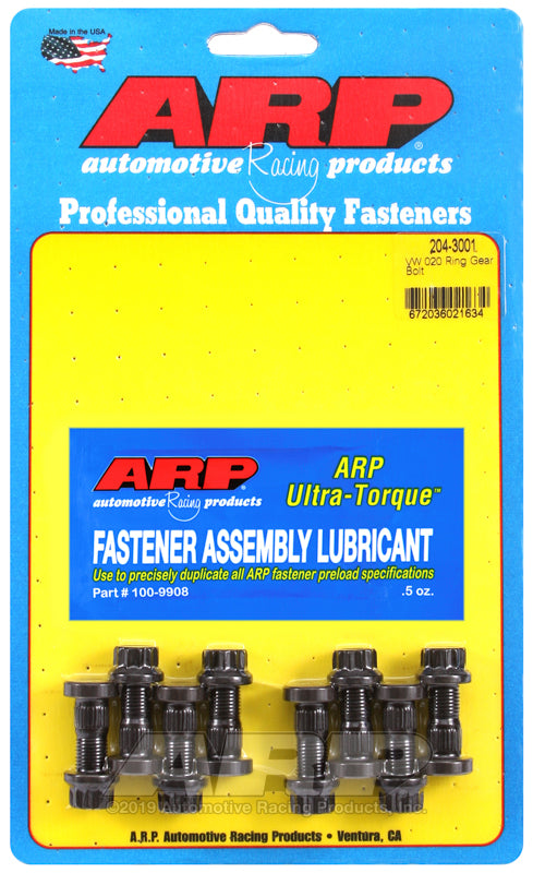 ARP 204-3001 for VW 020 M9 Ring Gear Bolt Kit