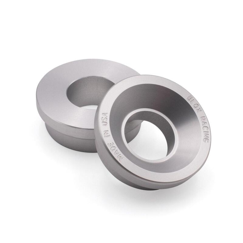 BLOX Racing 2-pc Solid Shifter Bushing Kit, Front - For B-Series Transmission - Raw BXAC-00322-RAW