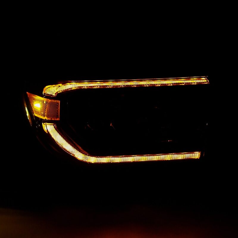 AlphaRex 880820 07-13 Toyota Tundra NOVA LED Projector Headlights Alpha-Black w/Activation Light/Sequential Signal/DRL
