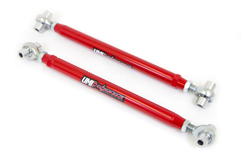 UMI Performance 2017-R Adjustable Lower Control Arms Rod Ends Red