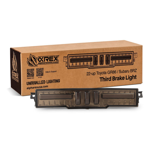 AlphaRex 220070 21-24 Toyota GR86 / 21-24 Subaru BRZ NOVA-Series Prismatic LED Fourth Brake Light - Clr Smk