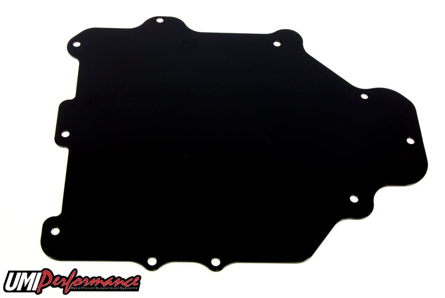 UMI Performance 2114-B HVAC Delete Panel Aluminum Black for 1993-2002 GM F-Body