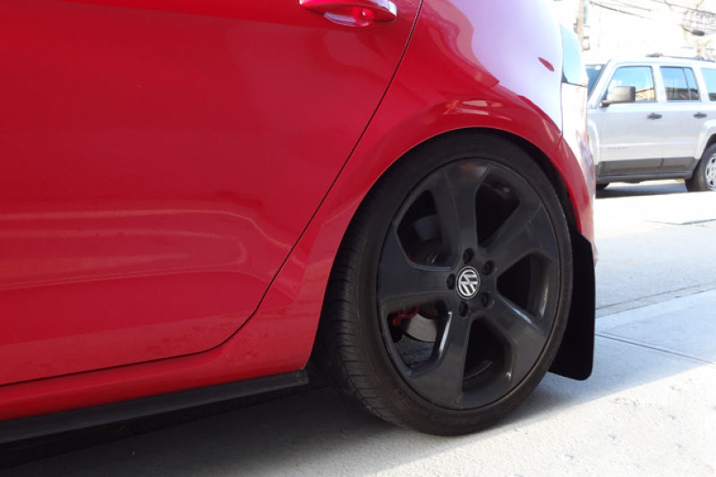 Rally Armor UR Mud Flaps - 2015-2018 Volkswagen GTI + 3 more fitments - Black/Grey Logo - #MF37-UR-BLK/GRY