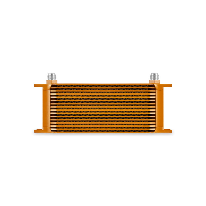 Mishimoto Universal 16-Row Oil Cooler Gold - #MMOC-16GD