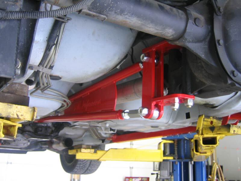 UMI Performance 2205-R Transmission Mounted Adjustable Torque Arm Red